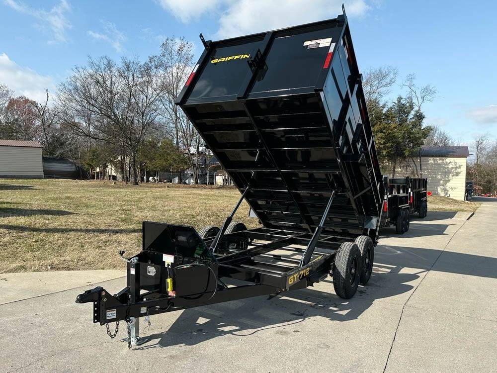 7x12 Hydraulic Dump Trailer with 3ft Sides (2) 6K Axles - Image 2