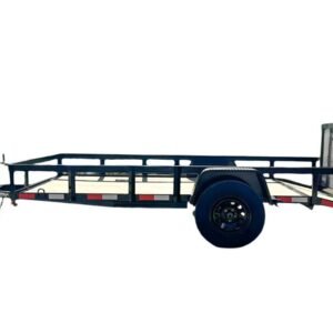 6.4x12 Powder Coated Dovetail Utility Trailer 3500lb Axle