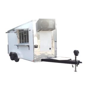 7' X 14' White Concession Trailer Food Event Catering